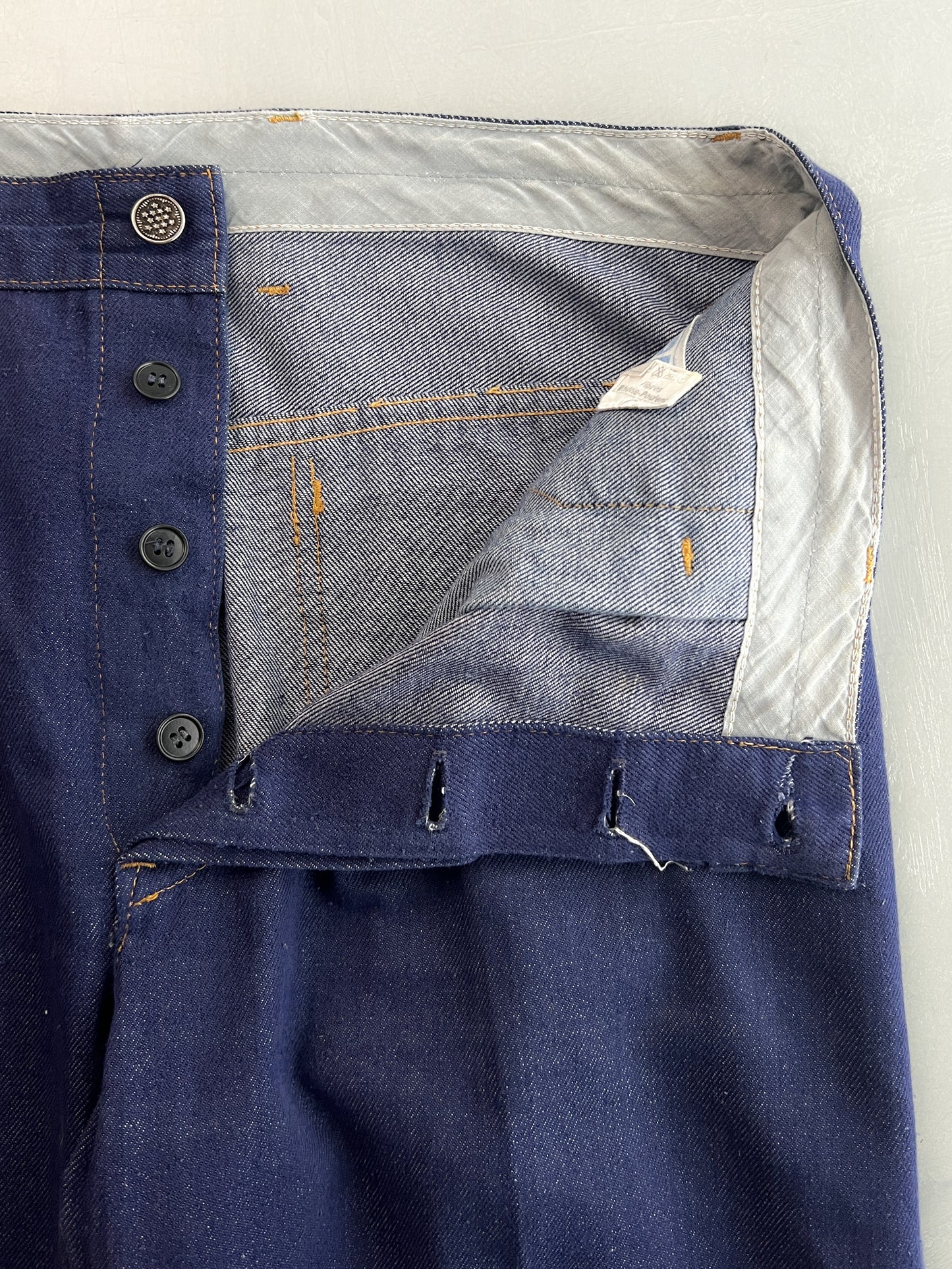 1960's French Denim Work Pants [34"]