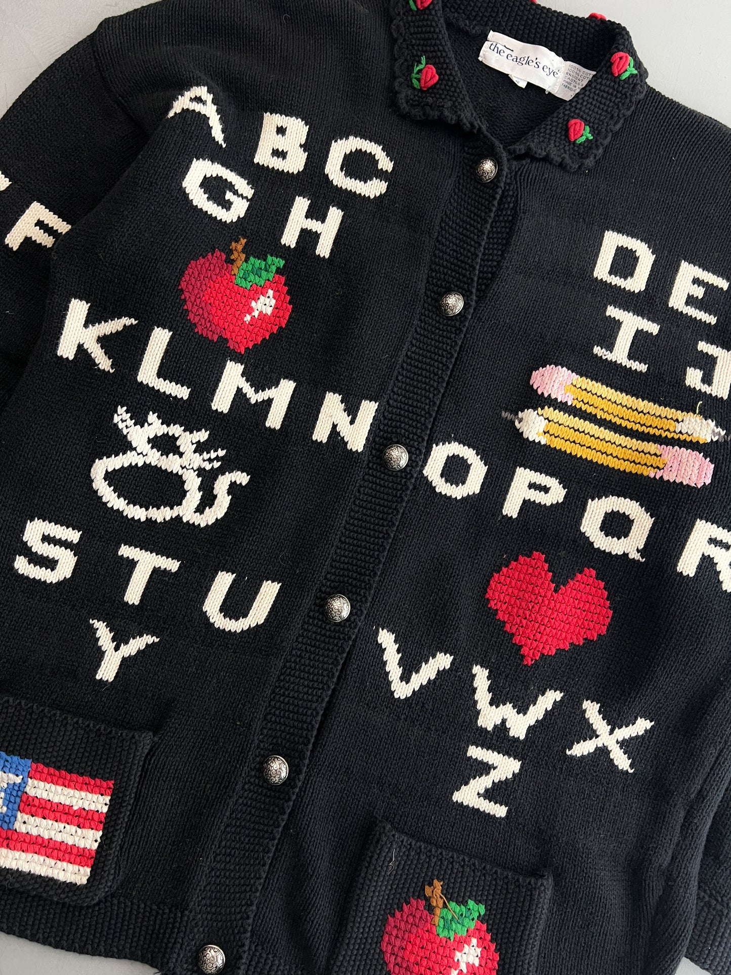 1990's Eagles Eye Alphabet Knit [M]