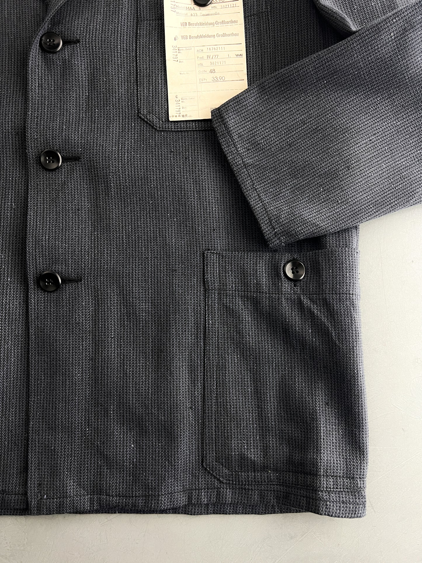 Deadstock Euro Salt & Pepper Work Jacket [M/L]