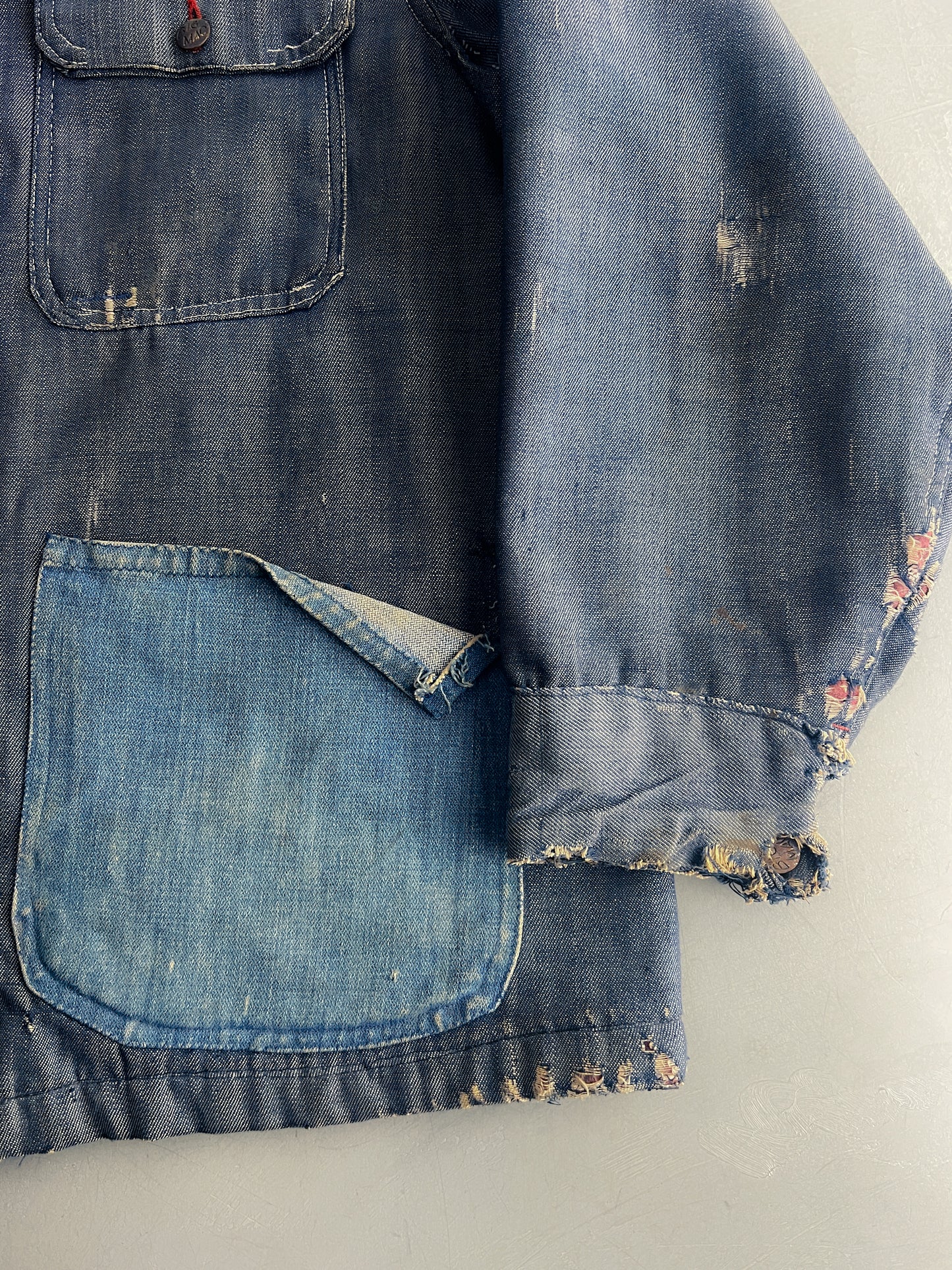 60's/70’s Thrashed J.C Penny Big Mac Denim Chore Jacket [L/XL]