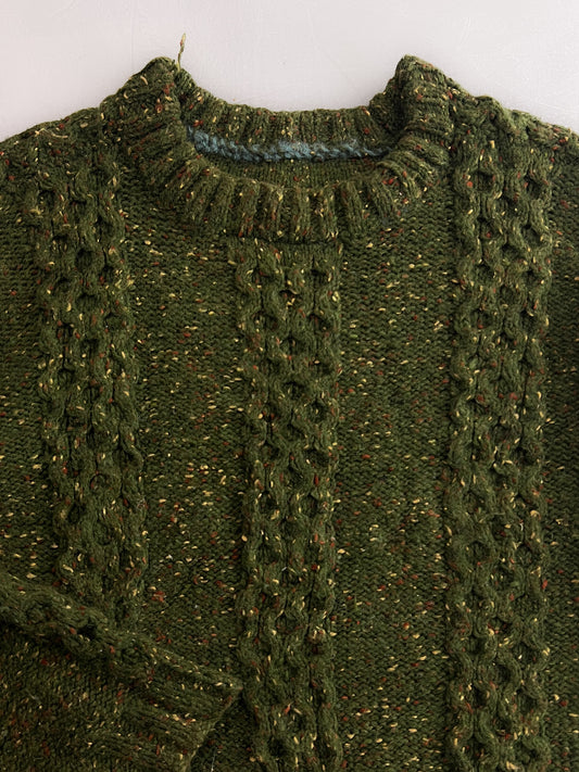 Cable Knit Fishermans Sweater [L]