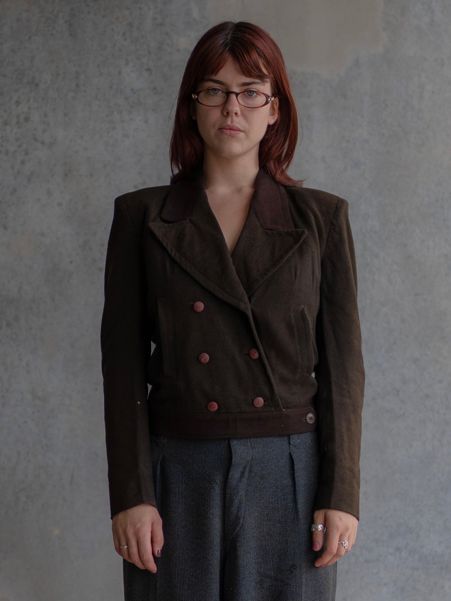 1910's Wool Cropped Sporting Jacket [S]