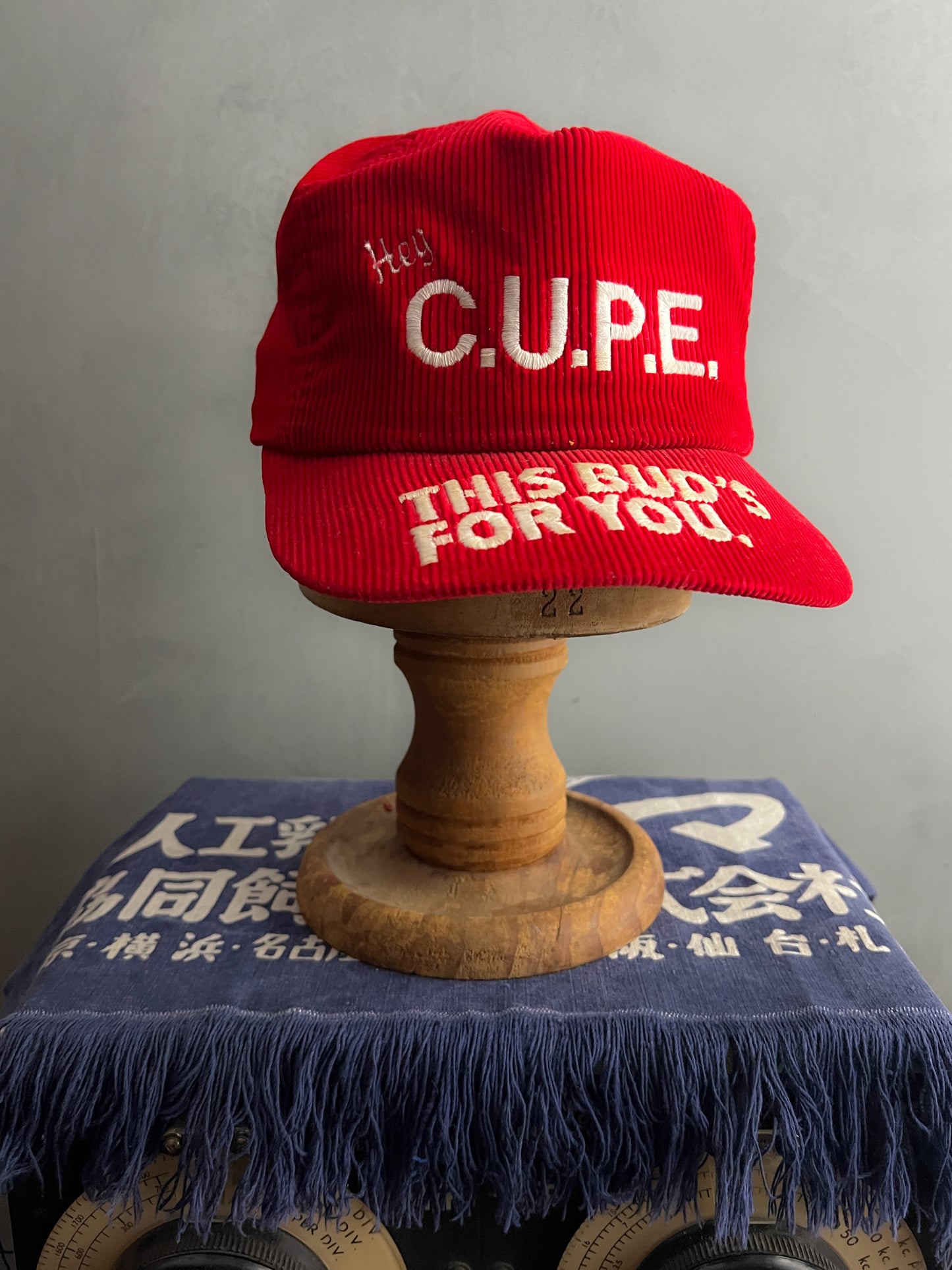 Corduroy 'Hey Cupe' Budweiser Cap