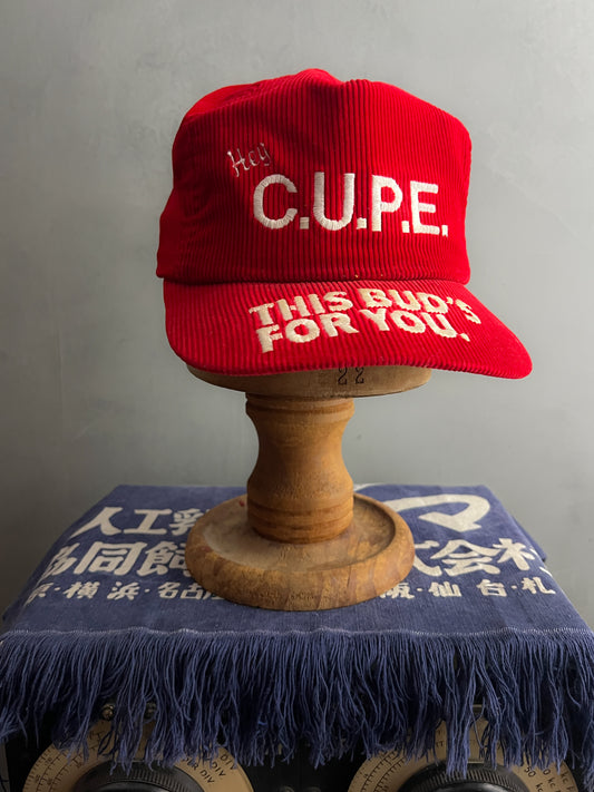 Corduroy 'Hey Cupe' Budweiser Cap