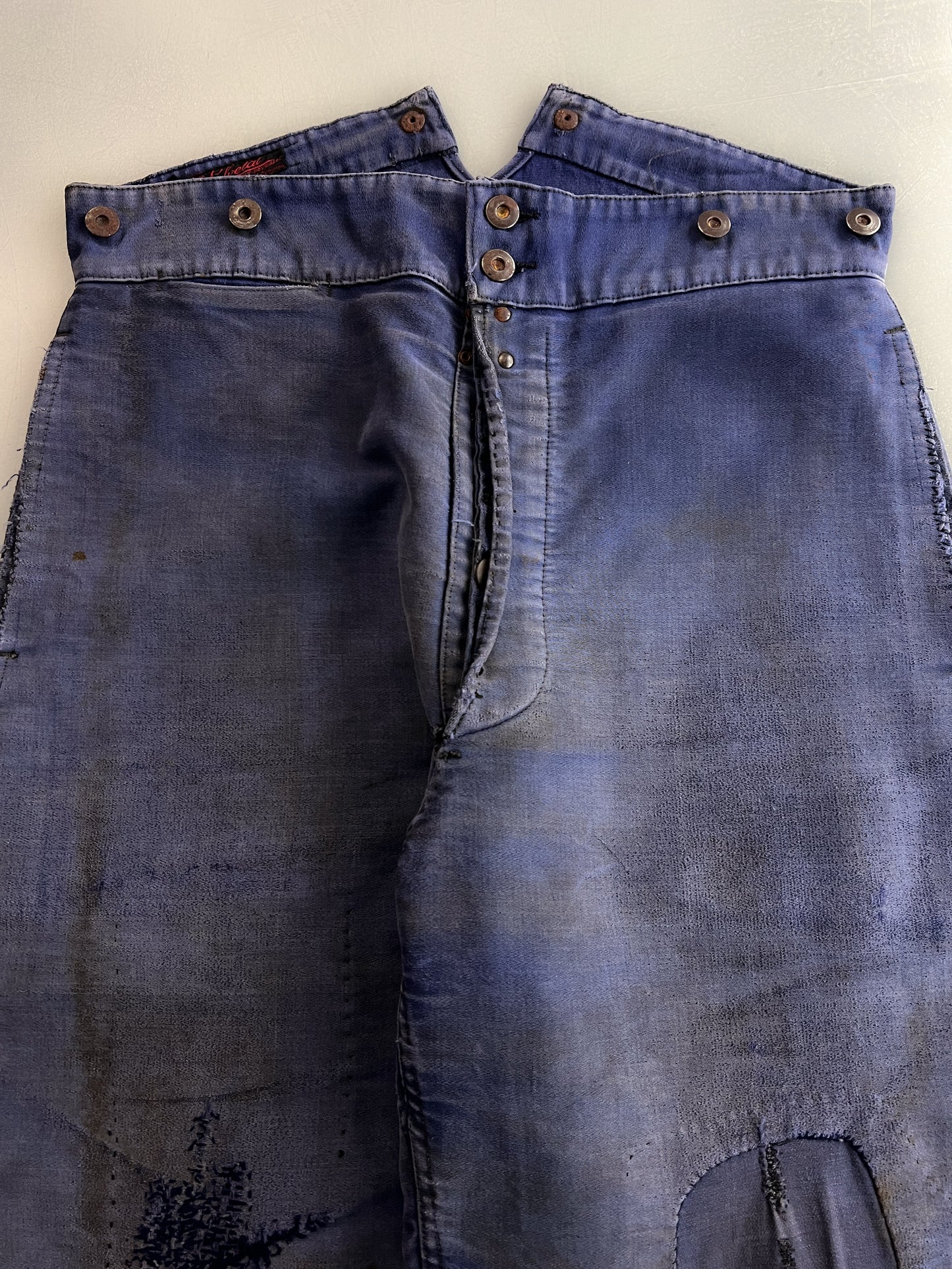 1940's Le Salvetal French Moleskin Buckle Back Work Pants [31"]