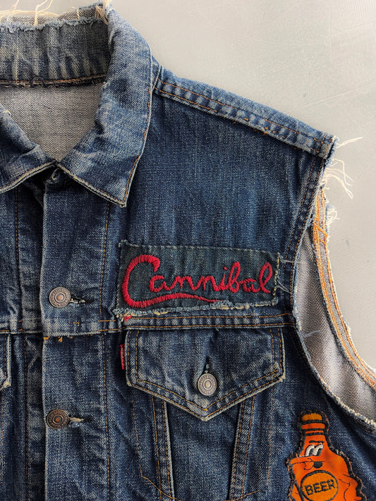 Cannibal's Levis Big E Denim Biker Vest [M/L]