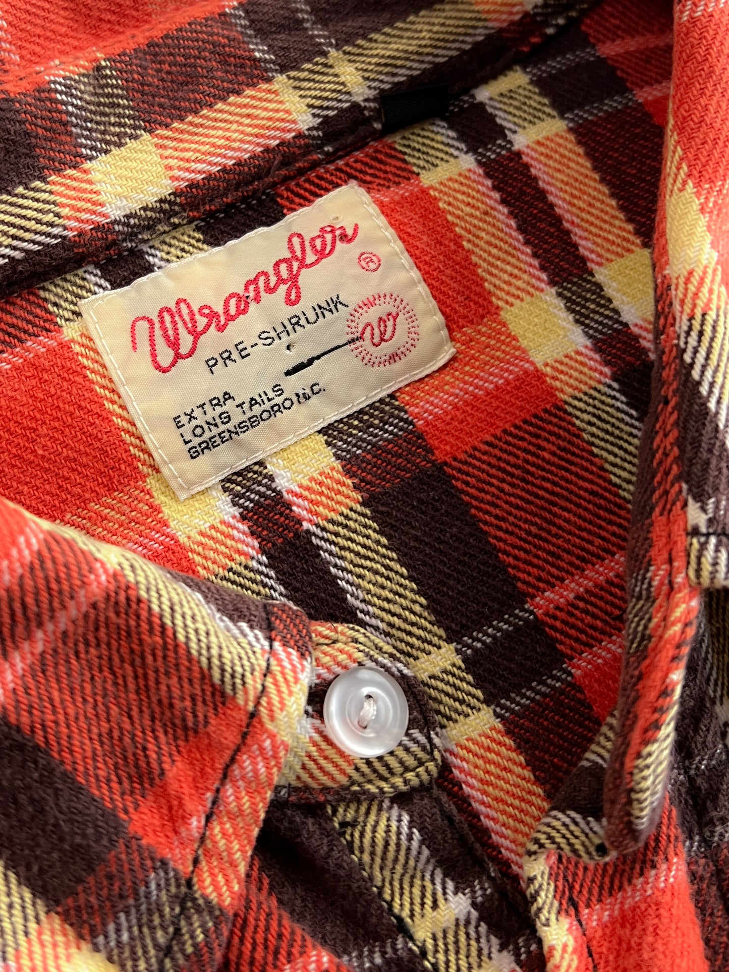 1970's Wrangler Pearl Snap Cotton Flannel [M]
