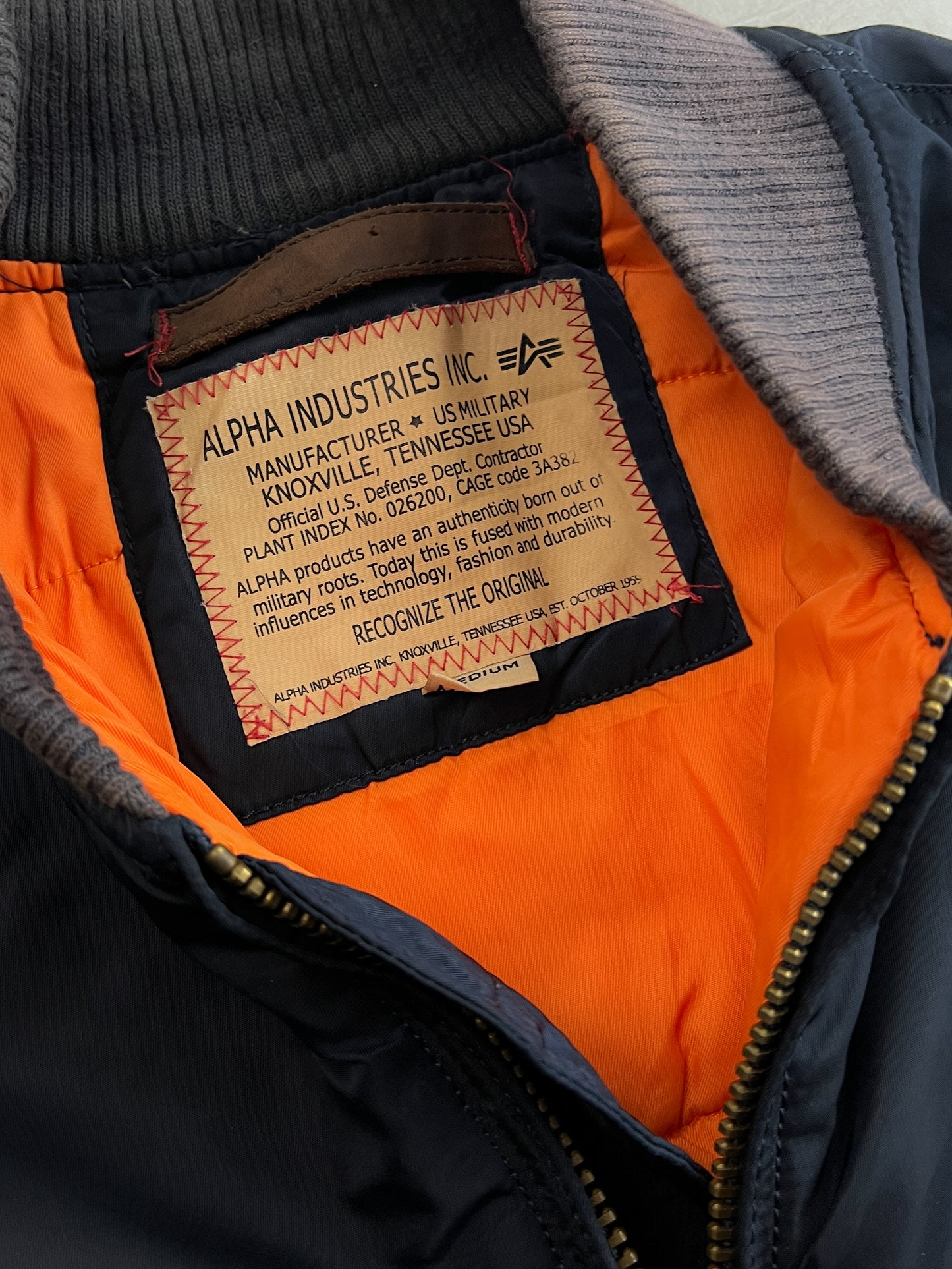 1990's Alpha Industries MA-1 Flight Jacket [M]
