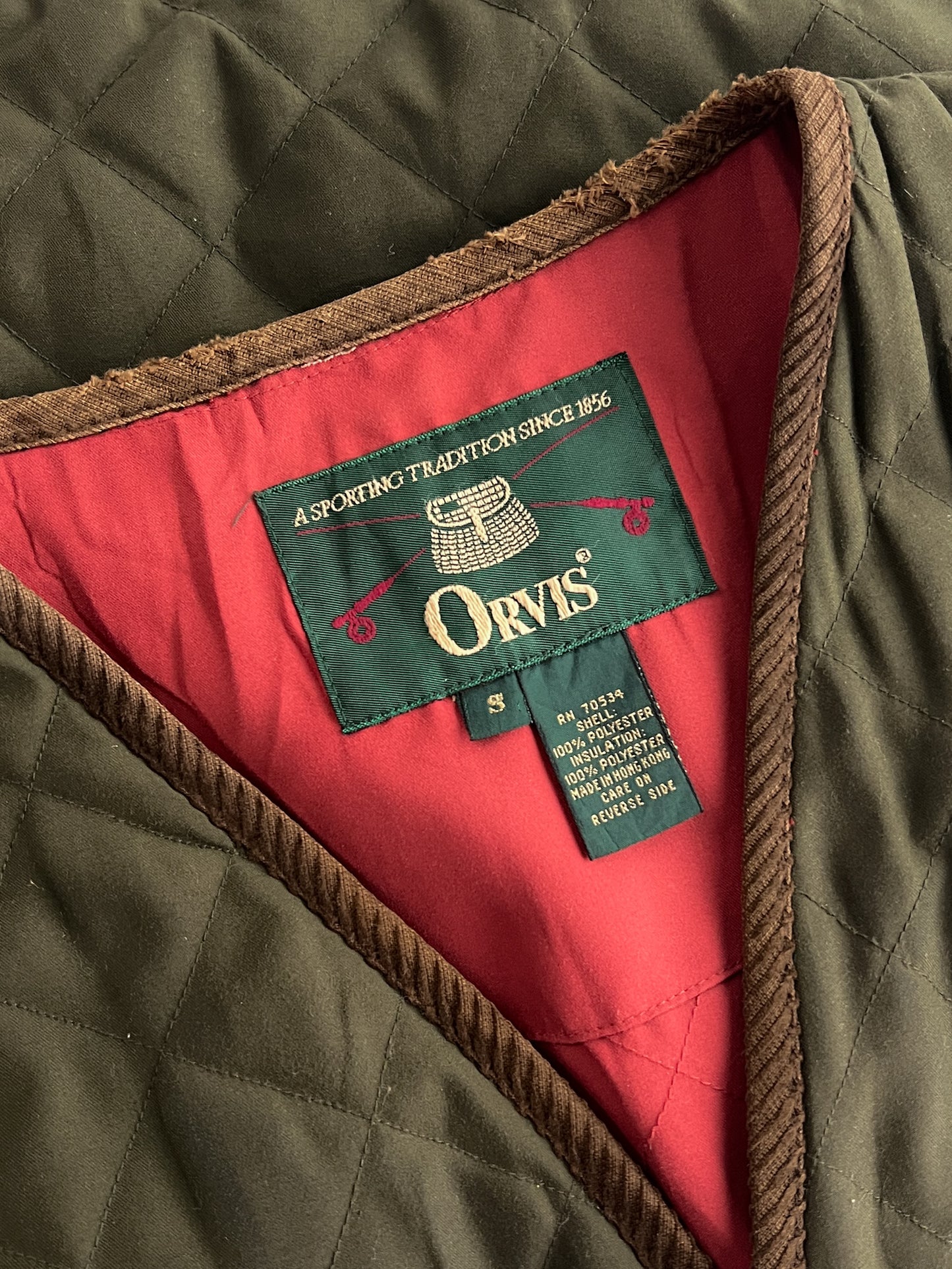 1980's Quilted Orvis Fishing Vest [S/M]