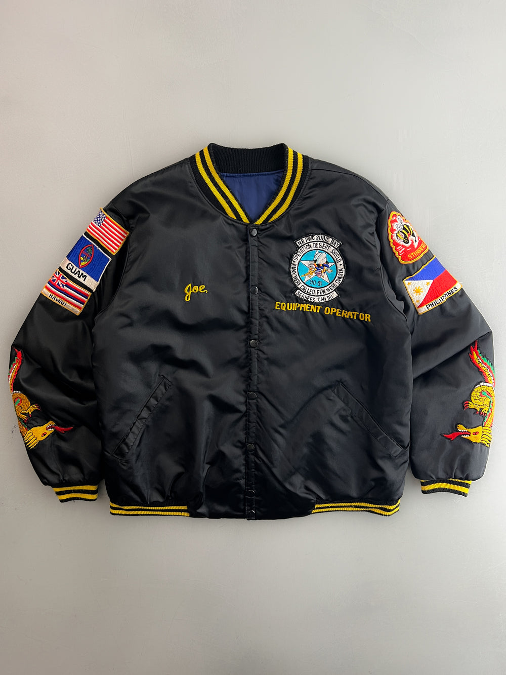 1990's Operation Desert Shield “SEABEES” Souvenir Jacket [L]