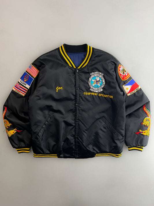 1990's Operation Desert Shield “SEABEES” Souvenir Jacket [L]