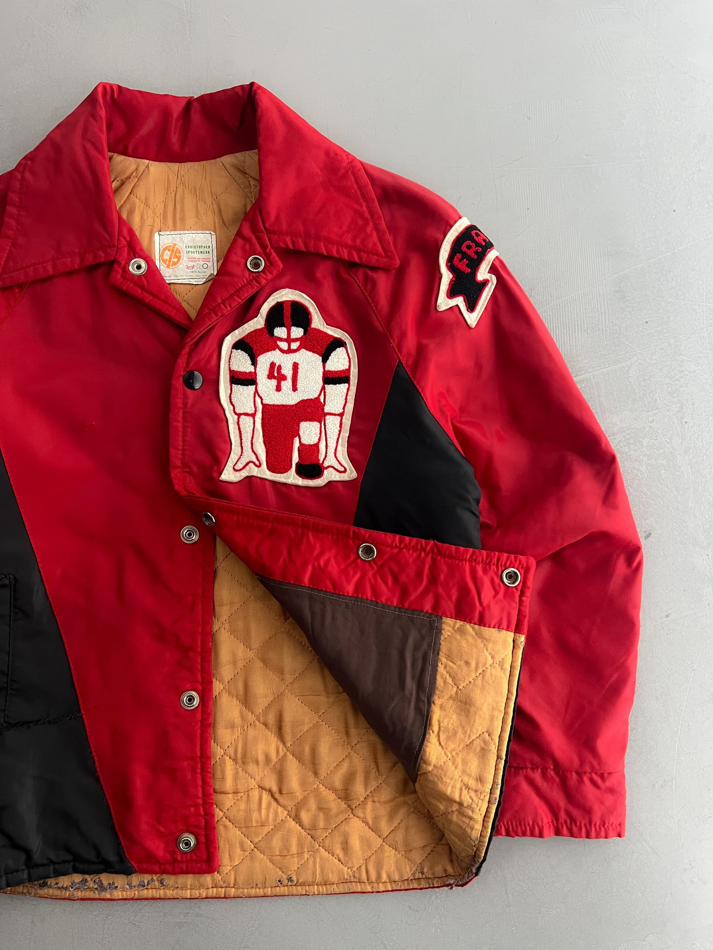 1970's Nylon Varsity Jacket [XS-S]