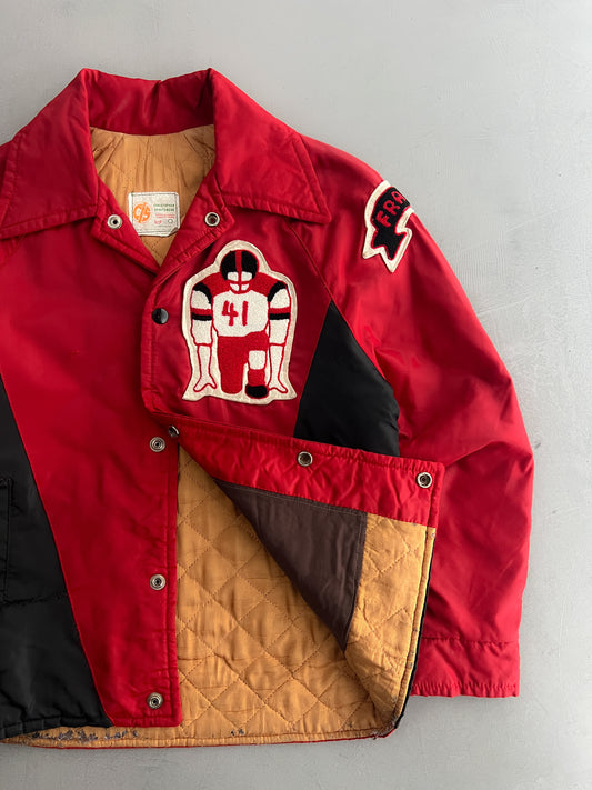 1970's Nylon Varsity Jacket [XS-S]