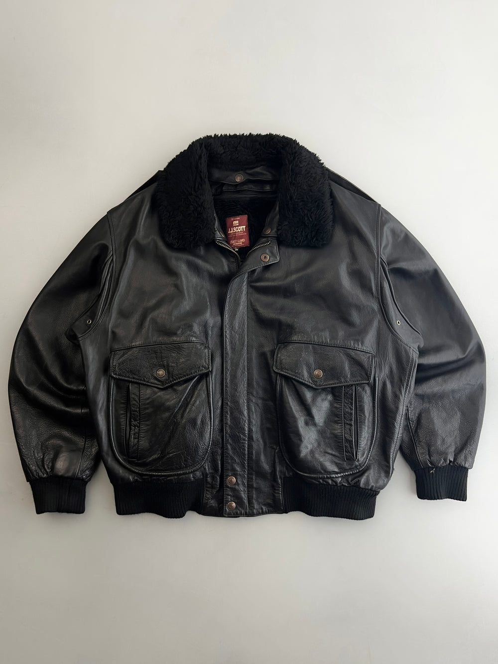 J.J.Scott Leather Flight Jacket [XL]