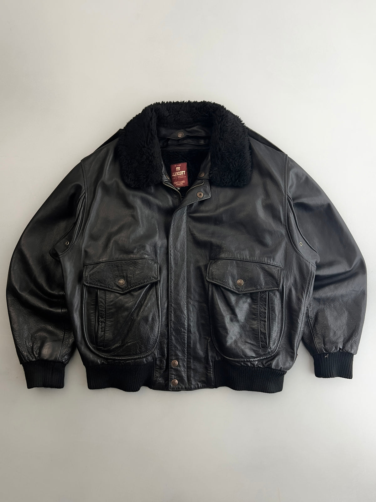 J.J.Scott Leather Flight Jacket [XL]