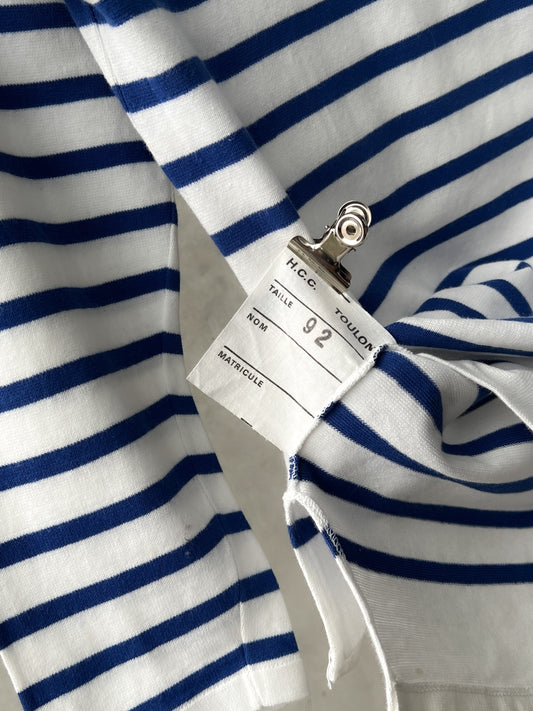 1970's French Marine Nationale Breton Striped Shirt [S]
