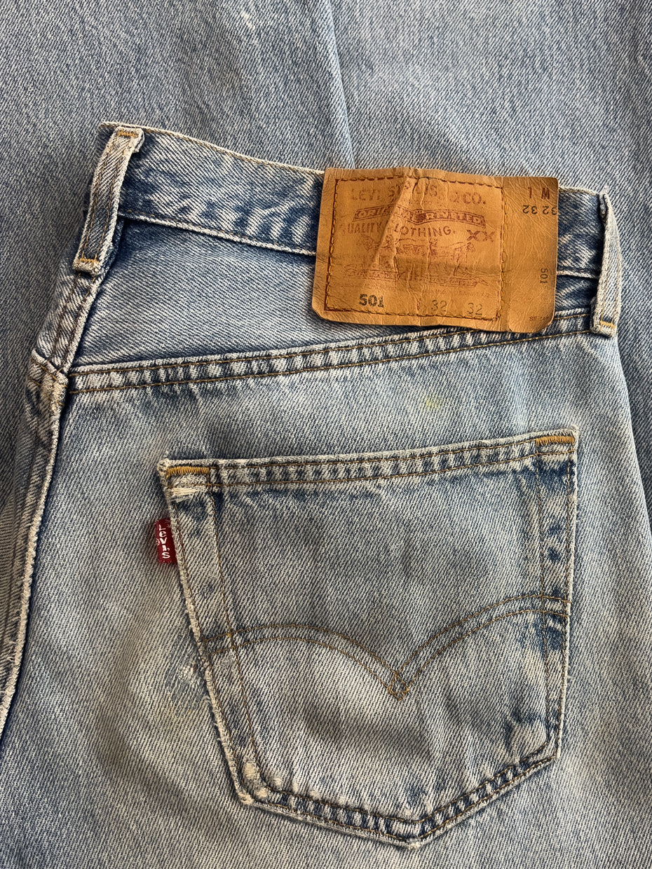 Thrashed Made in USA Levi's 501's [32"]
