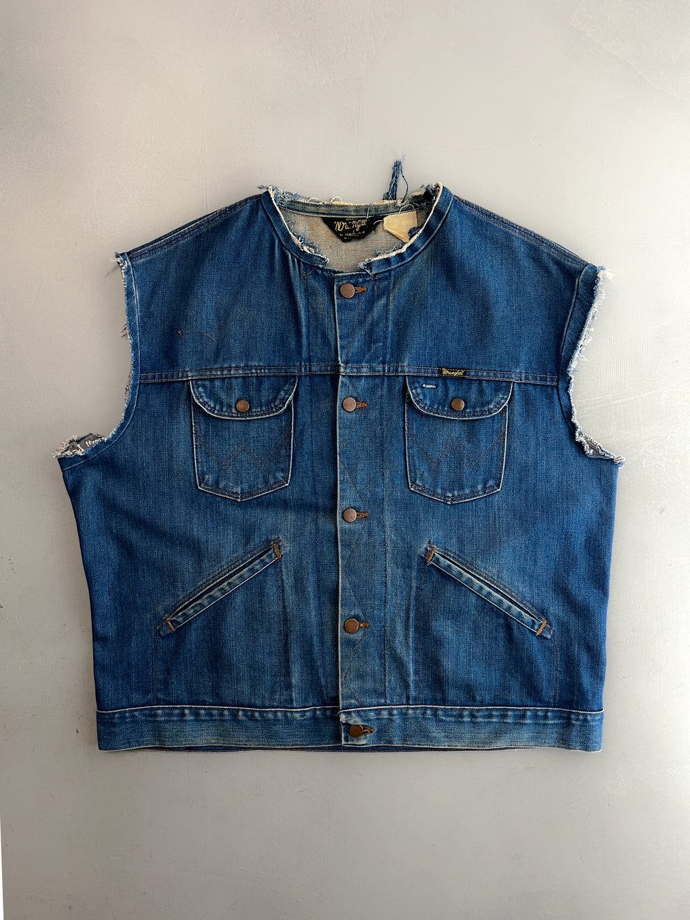 1970's Wrangler Cut Off Denim Vest [XL]