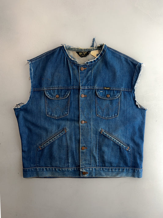 1970's Wrangler Cut Off Denim Vest [XL]