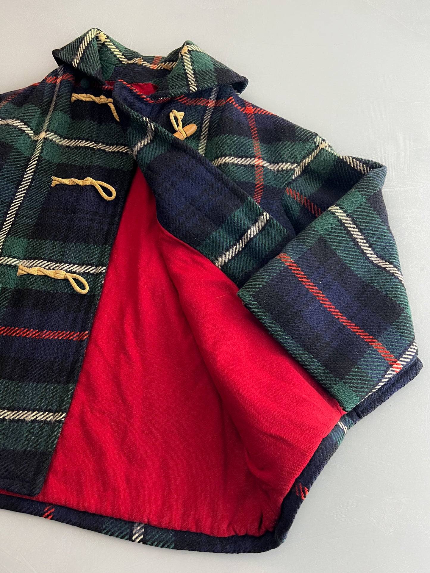 Wool Plaid Toggle Jacket [M]