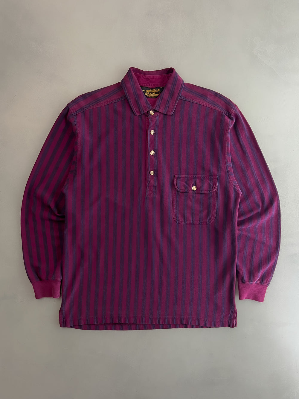 Eddie Bauer Striped Pop Over Shirt [L]