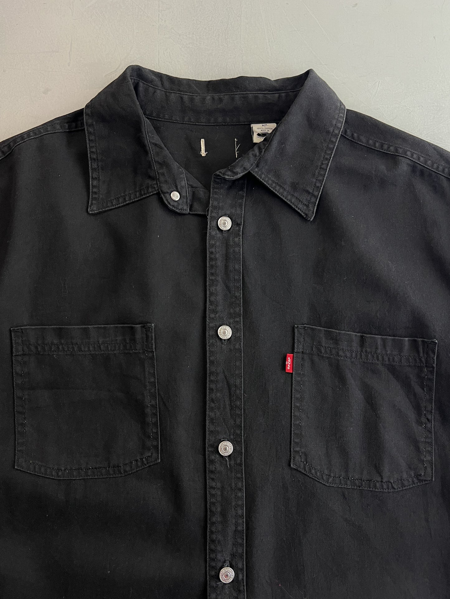 Levi's Black Denim Work Shirt [XL]