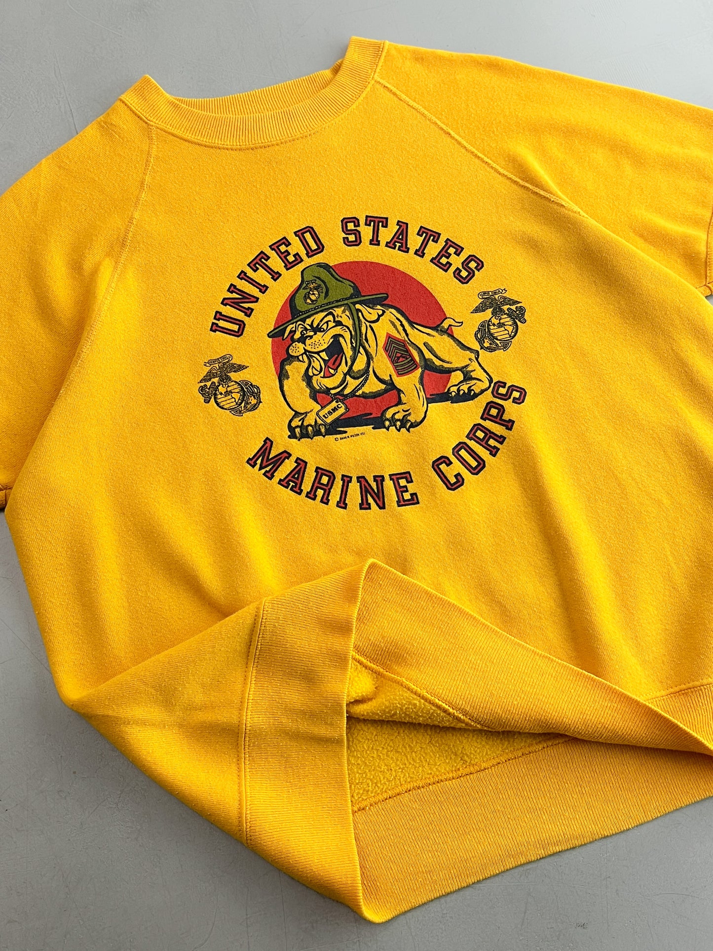 U.S.M.C Short Sleeve Sweatshirt [L]
