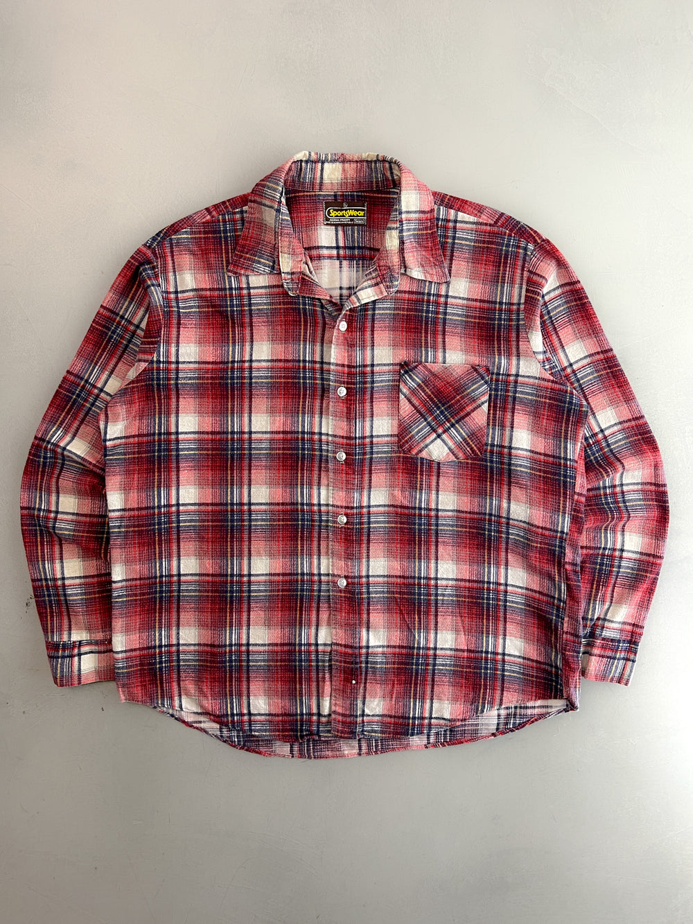 1970's Sears Cotton Flannel [XL]
