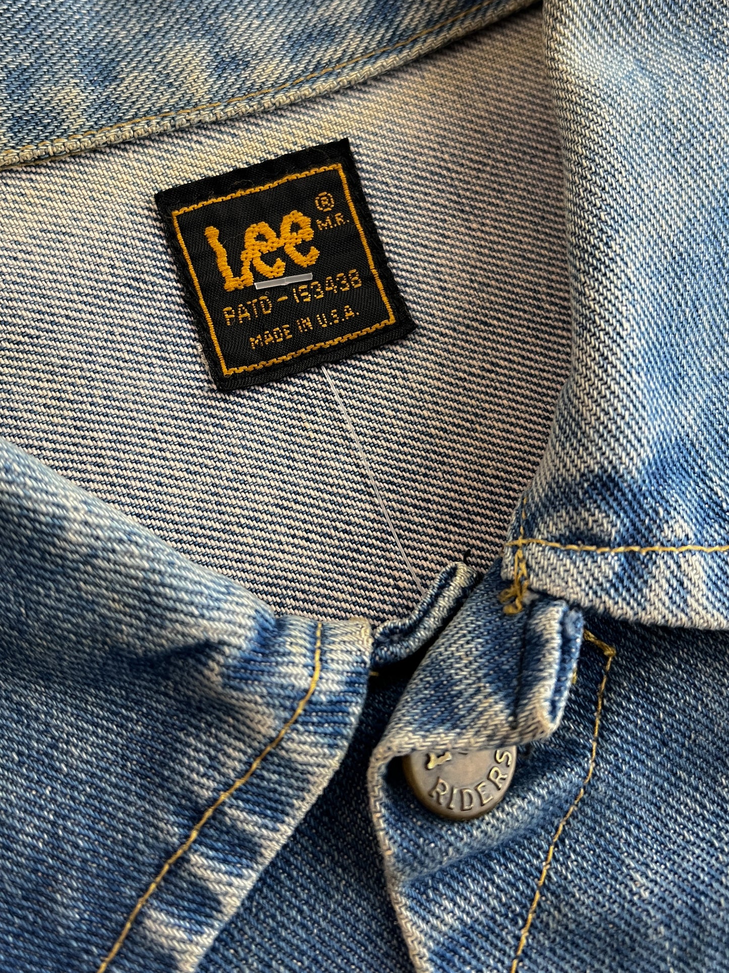 Made in USA Lee Cut Off Denim Vest [M]