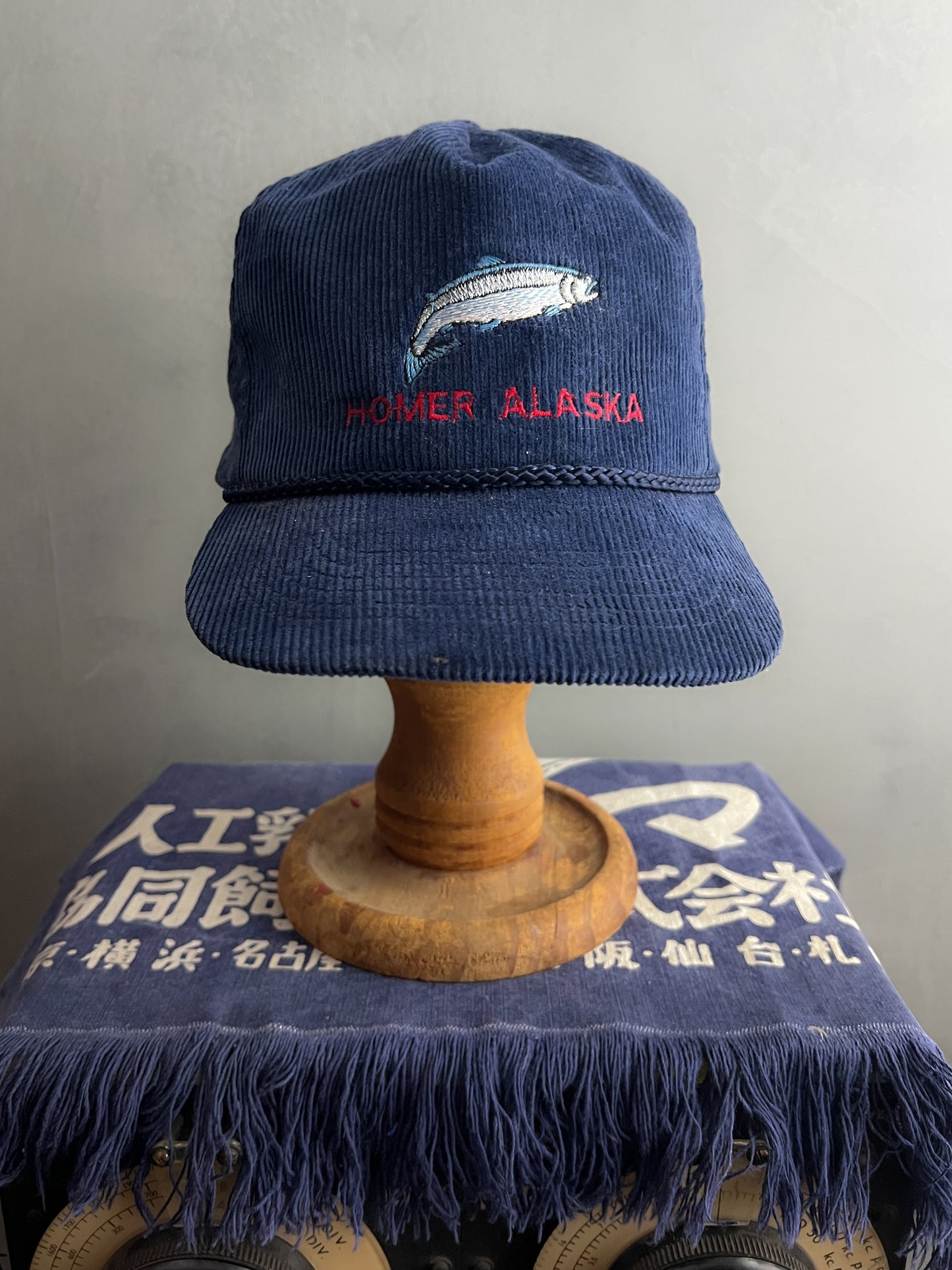 Corduroy Homer Alaska Salmon Cap