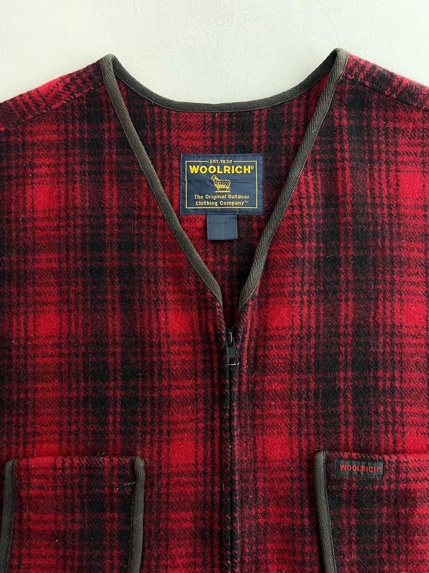 Woolrich Wool Tartan Vest [L]