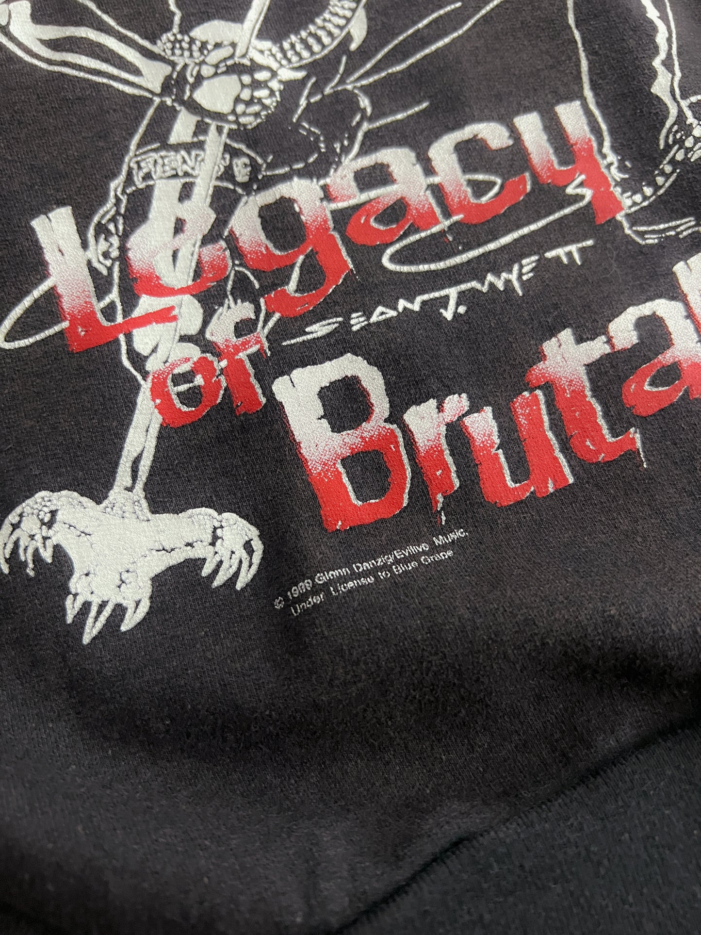 1990's Sun faded Misfits Hoodie [L]