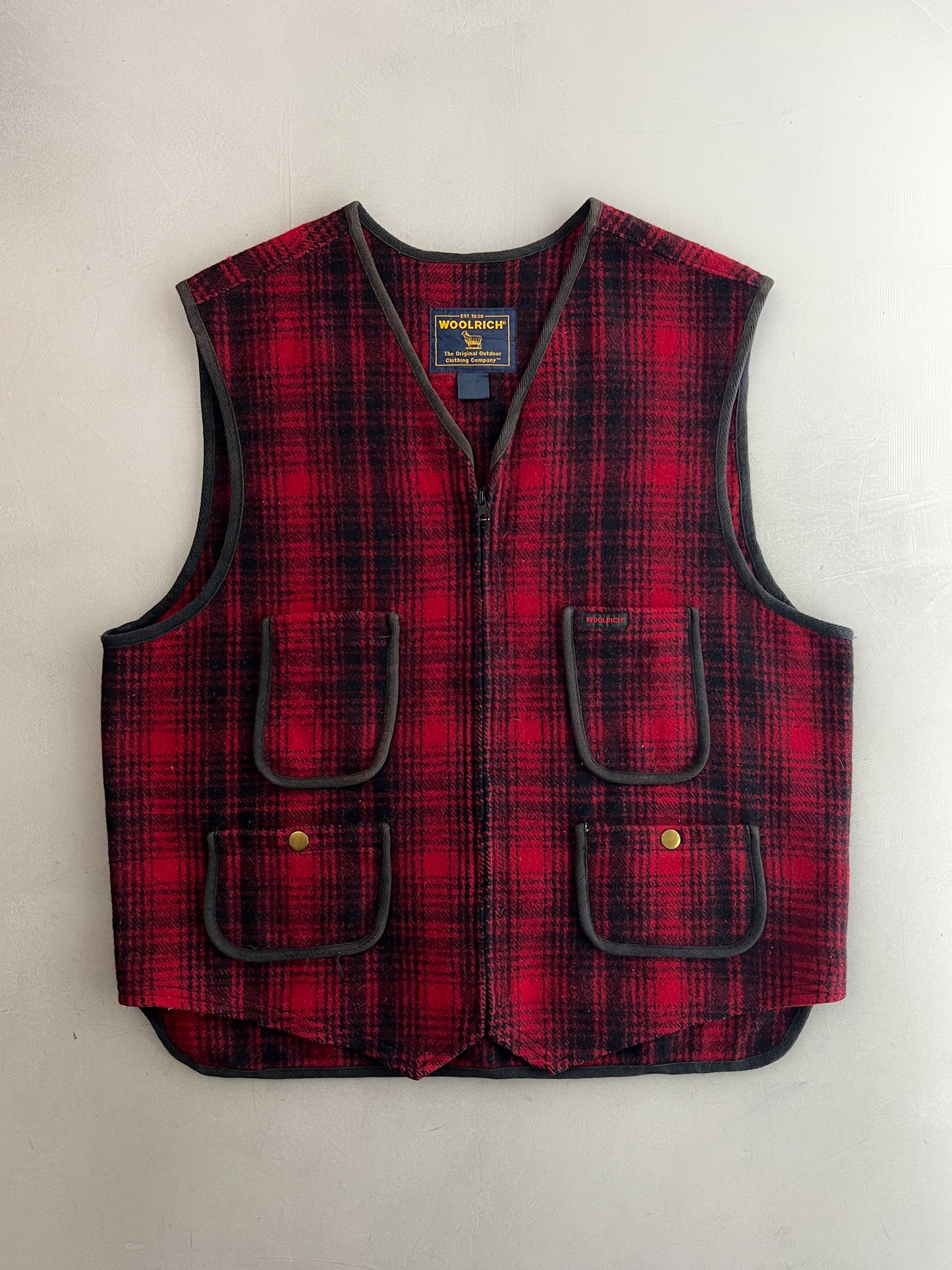 Woolrich Wool Tartan Vest [L]