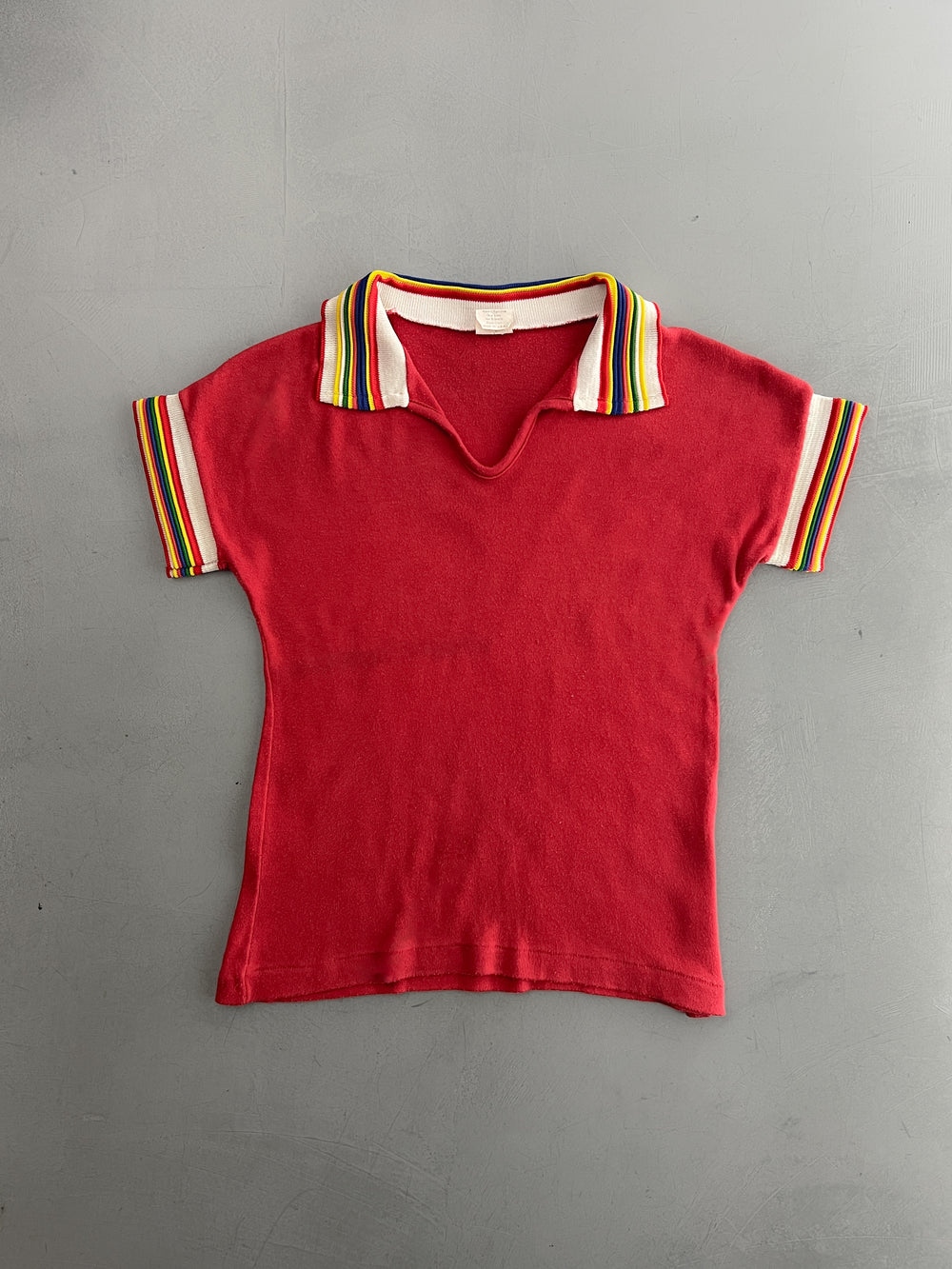 70's Rainbow Polo [XS]