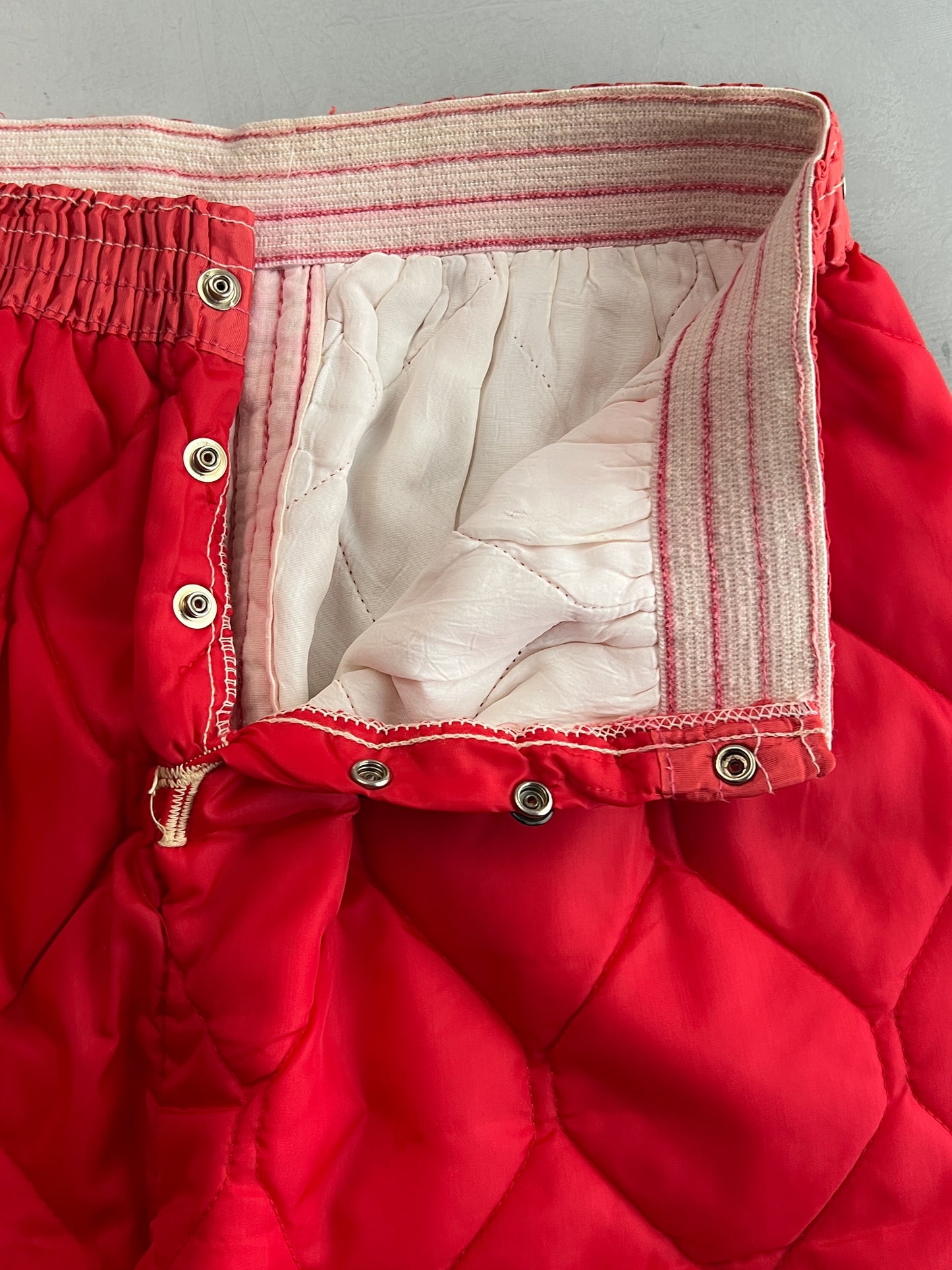 70's/80's Quilted Liner Pants [26"]
