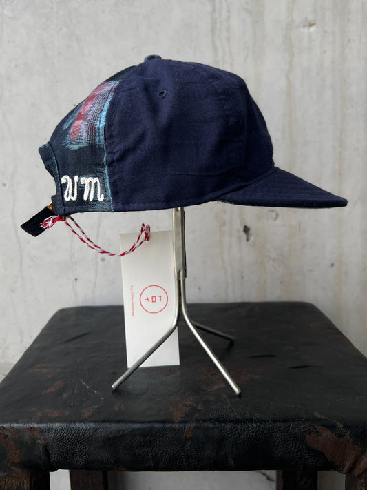 Early 20th c. Japanese Fabric 1930's Baseball Cap By Troy O'Shea Handmade [Adjustable]