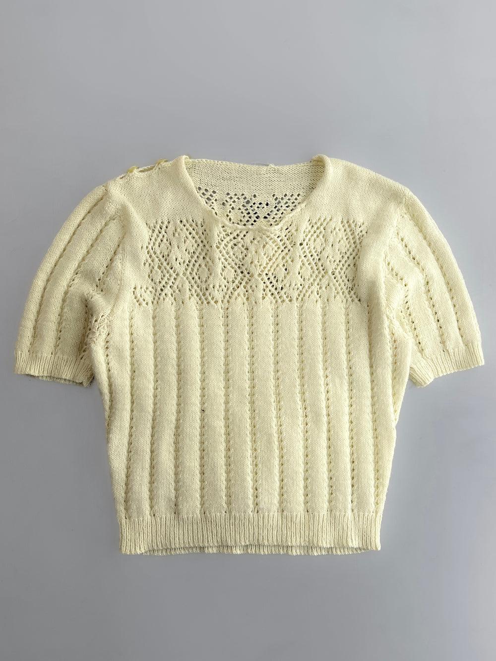 1960's French Knit Blouse [Women's S]