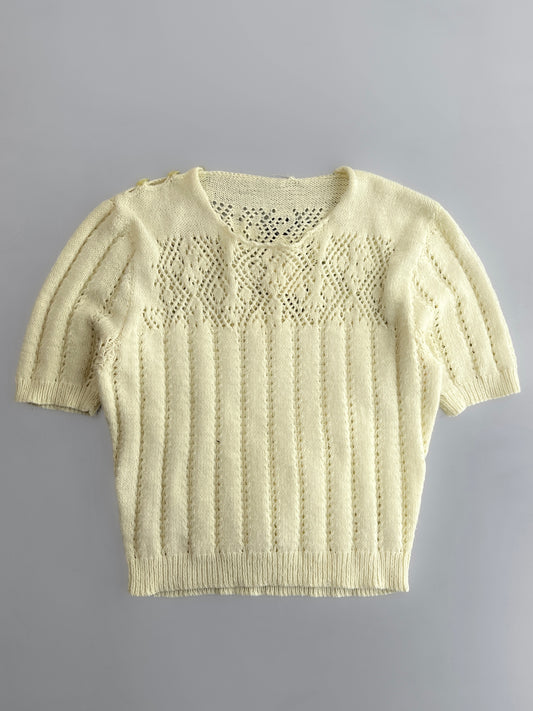 1960's French Knit Blouse [Women's S]