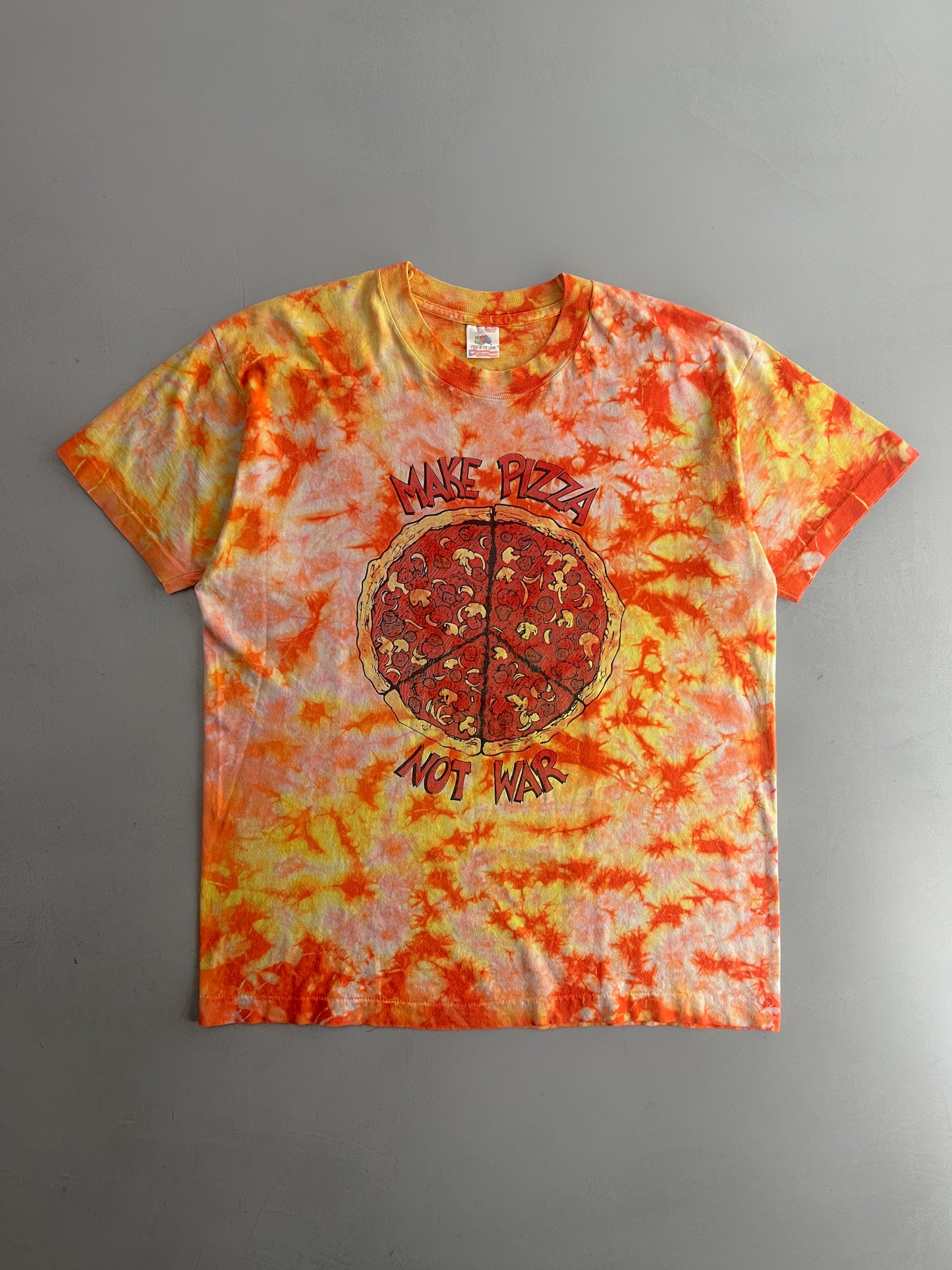 1990’s Make Pizza Not War Tee [L]