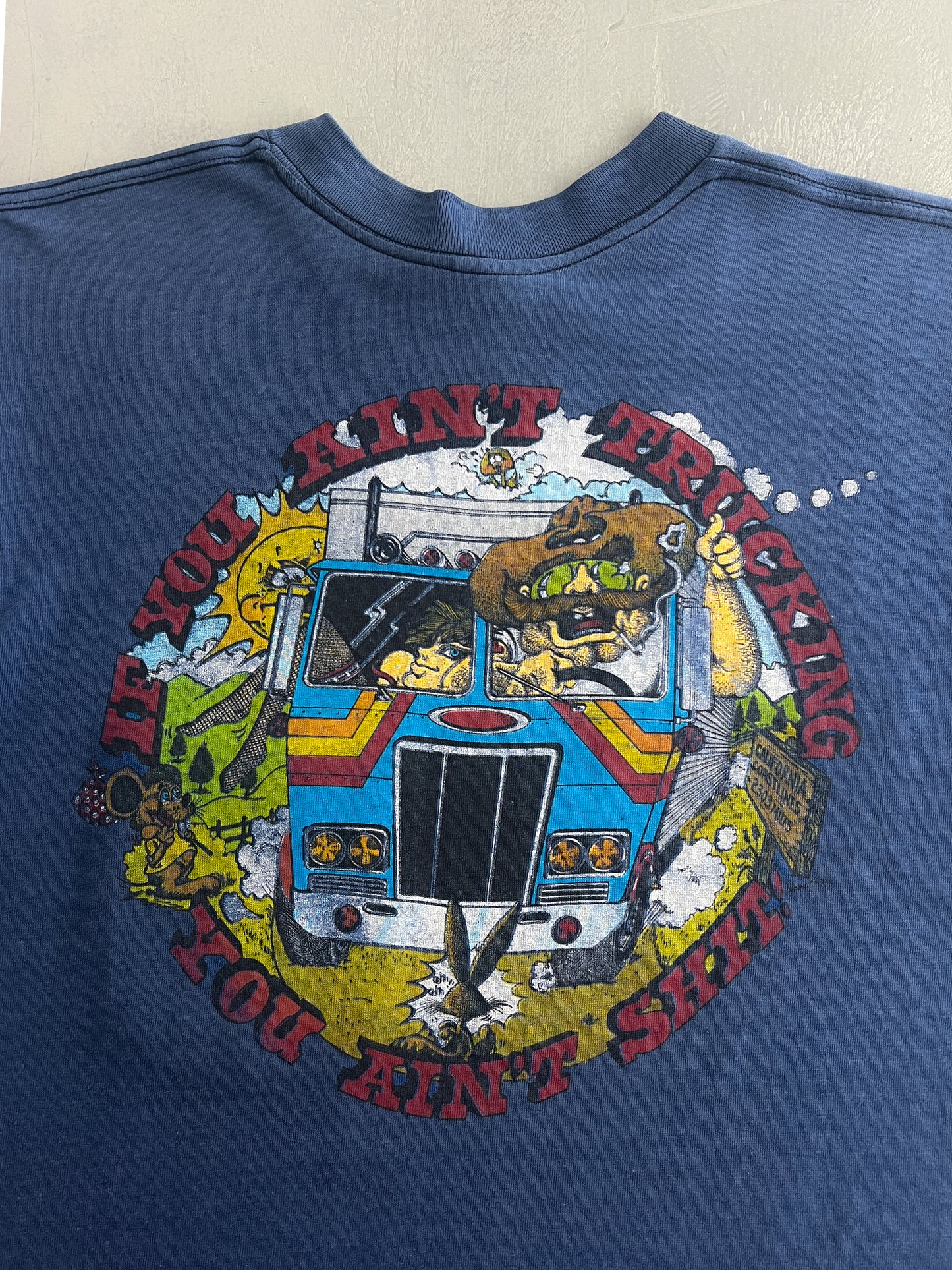 1980's If You Aint Trucking Pocket Tee [M-L]