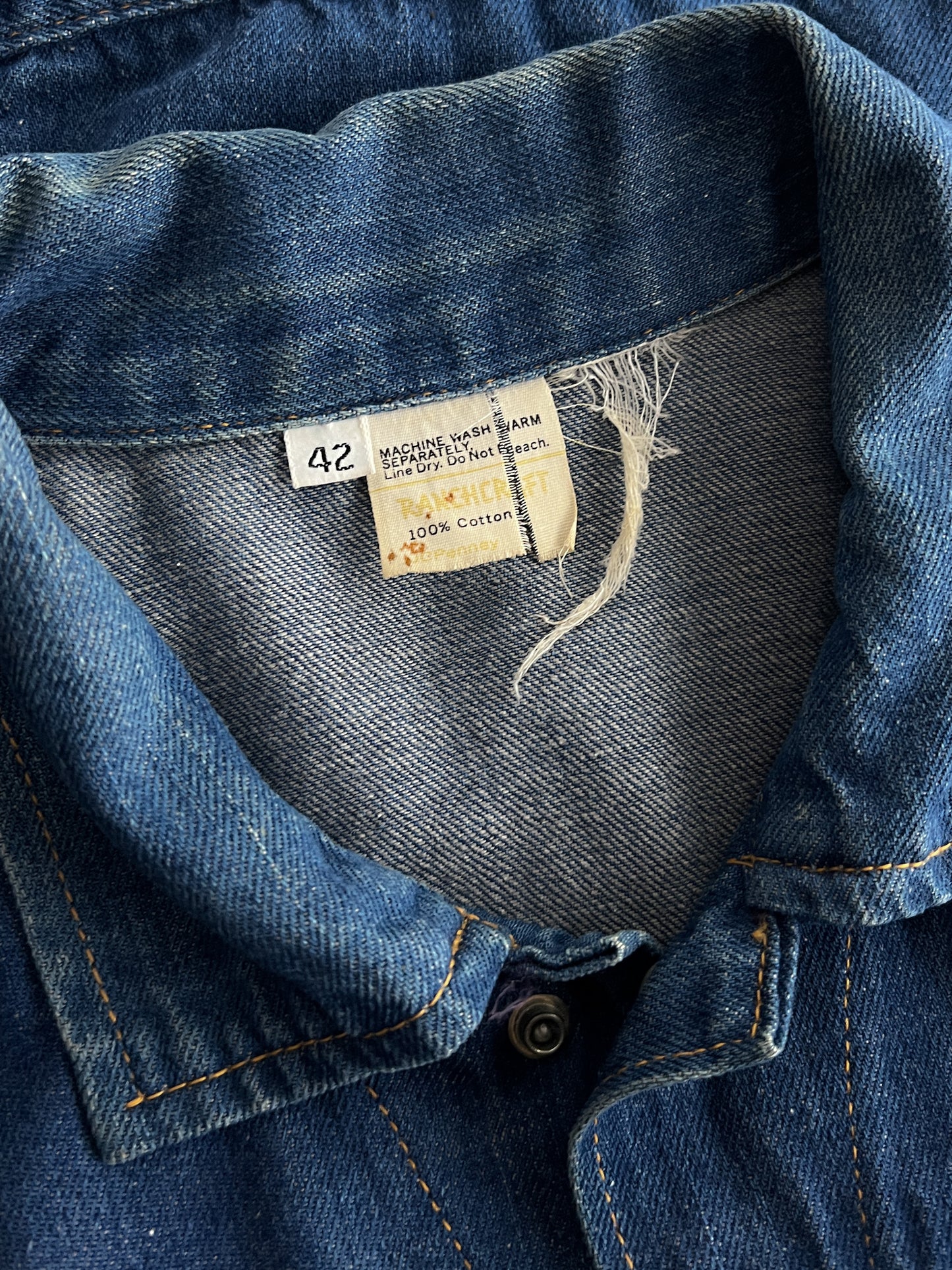 1970's J.C Penny Ranchcraft Selvedge Denim Jacket [L]