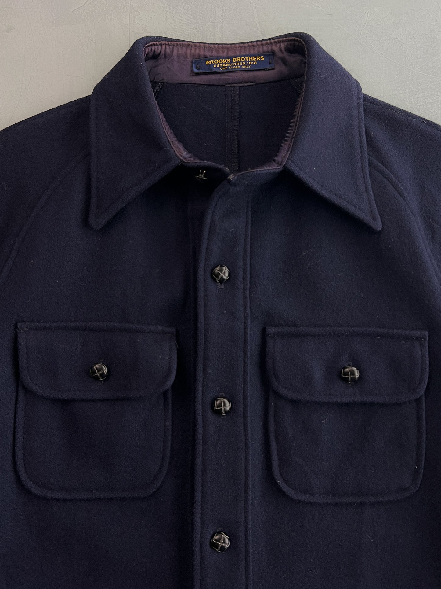 1970's Brooks Brothers Wool CPO Shirt [L]