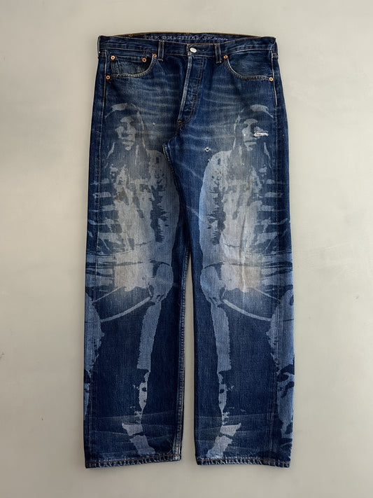 Levi's Custom Bleached 501's [34"]