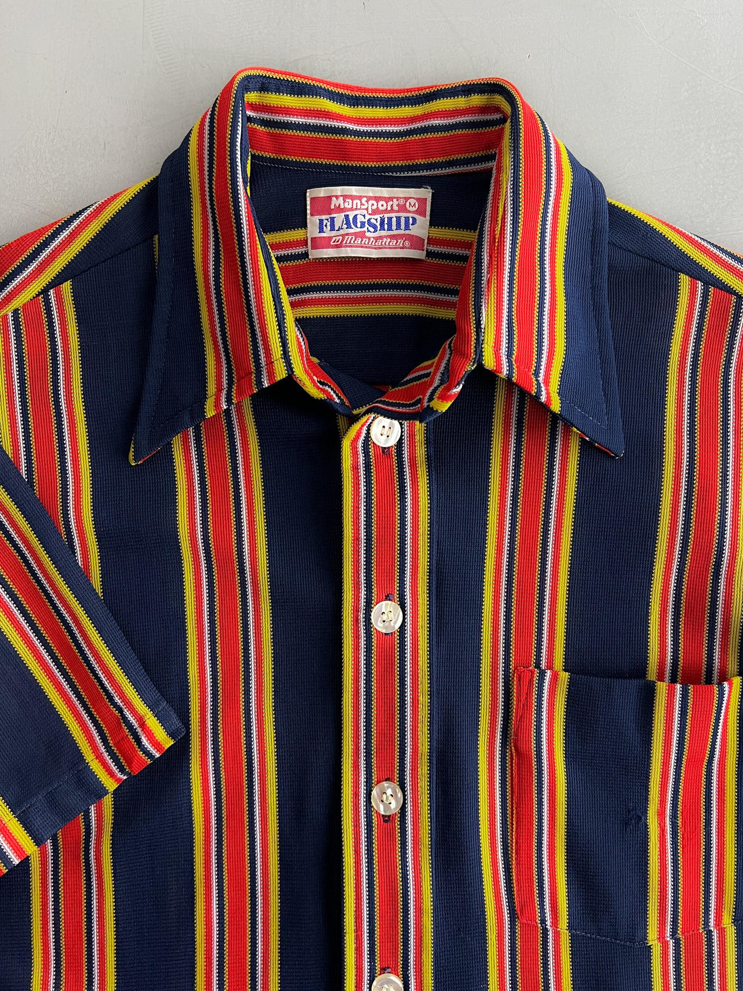 1970's Candy Stripe Shirt [M]