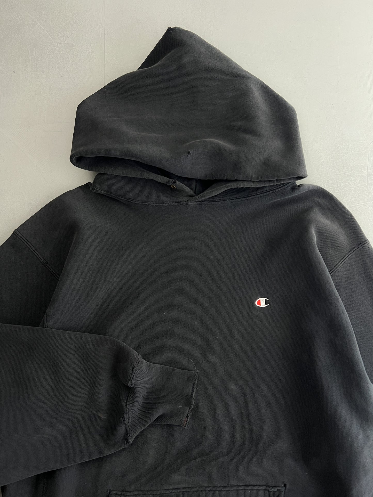 Faded Made in USA Champion Reverse Weave Hoodie [2XL]