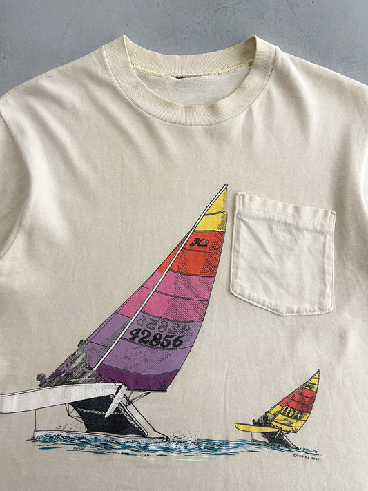 1980's Catamaran Pocket Tee [M]