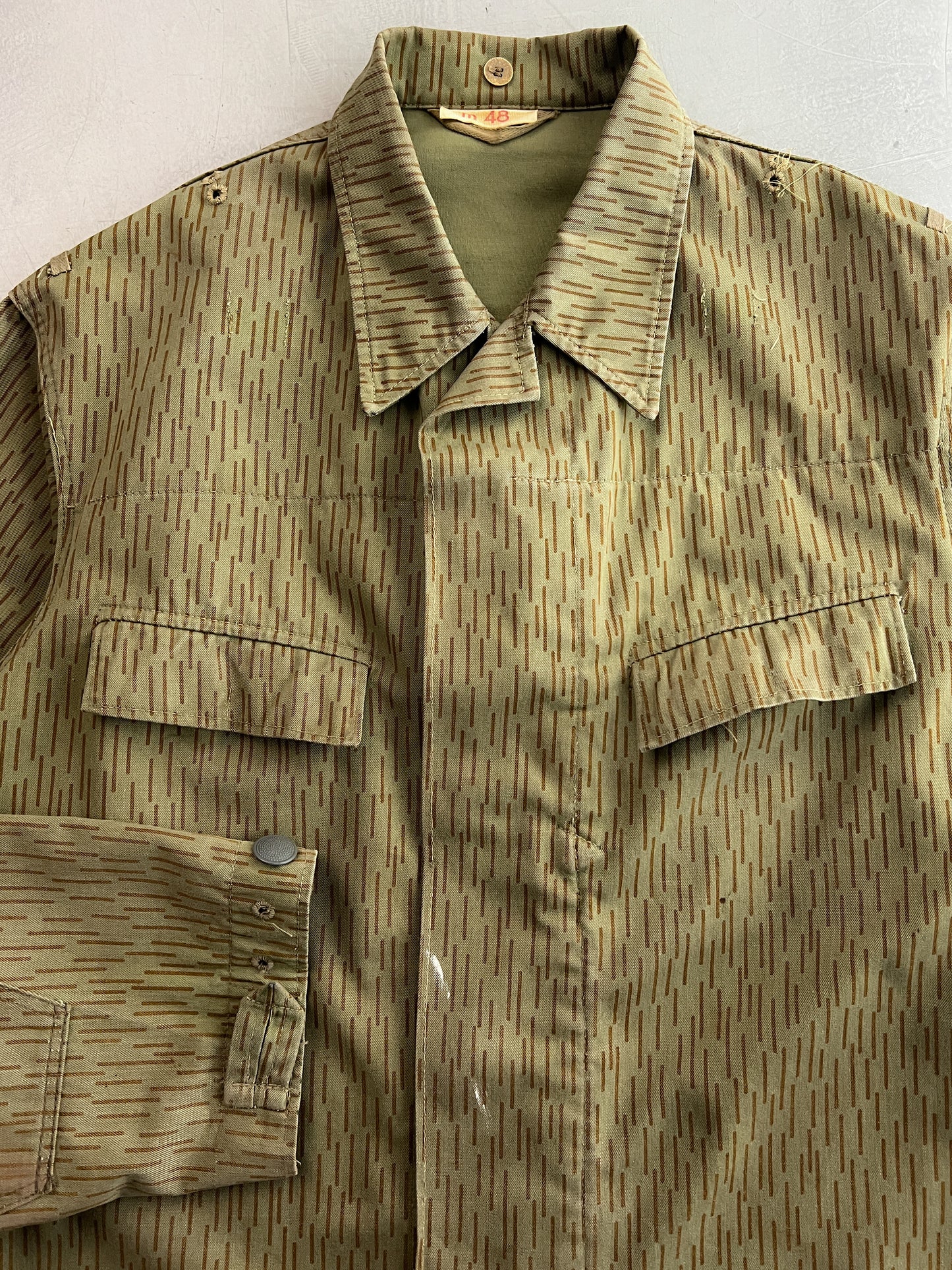 East German Rain Camo Field Jacket [L]