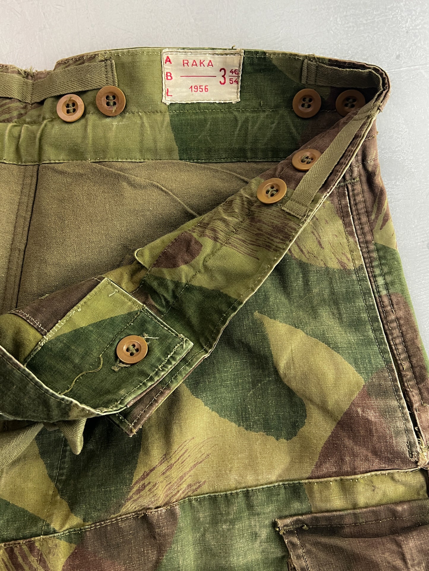 1950's Belgian Brushstroke Camo Pants [34"]