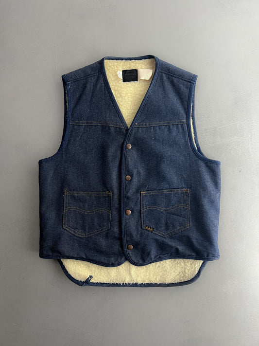 Sears Sherpa Lined Denim Vest [M]