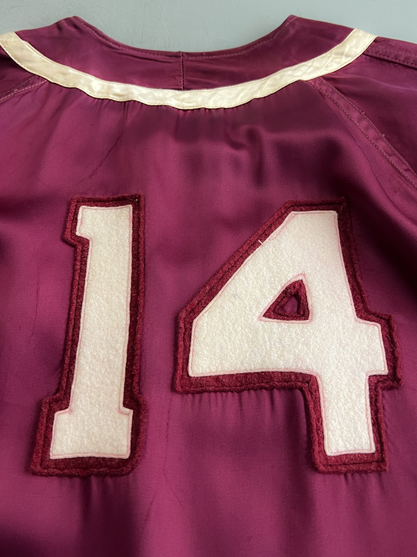 1950's Curly Haas "Sperling" Satin Baseball Jersey [M]